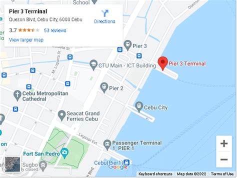 Cebu Pier 3 Map .